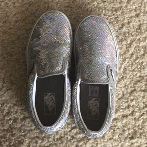 Girls Sequin Vans size 1.5